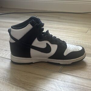 Nike Womens Black and White High Top Dunks